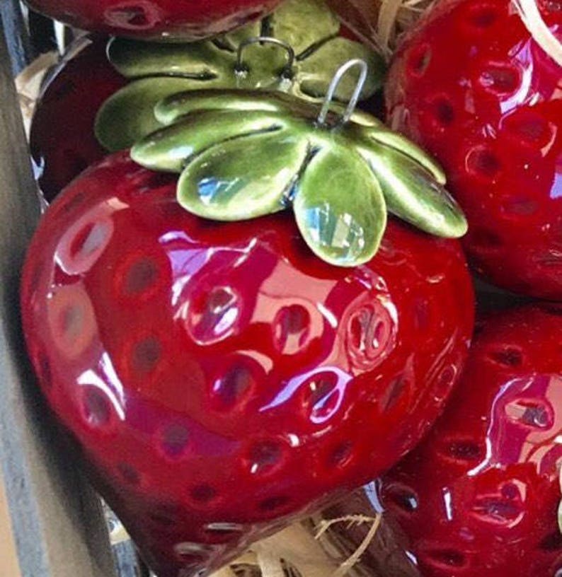 Ceramic strawberry Etsy