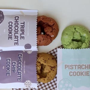 Cookie Wax Melts | Pistachio, Triple Chocolate, Chocolate Chip | Dessert Soy Wax Melts | Realistic Cookie Wax | Cute Gift | Handmade