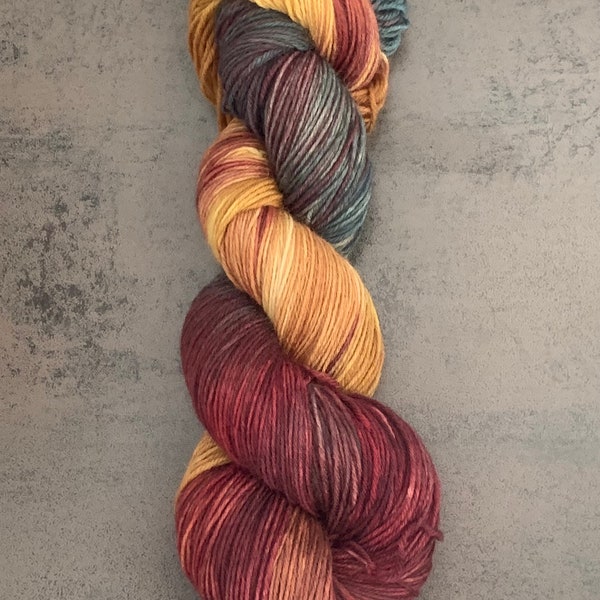 BÜCHER, Handgefärbte Wolle, Handdyed Yarn, verschiedene Wollarten, mit Säurefarben gefärbt, Merino, 4-fach, Glitzer, Tweed, 6-fach, 4-fach