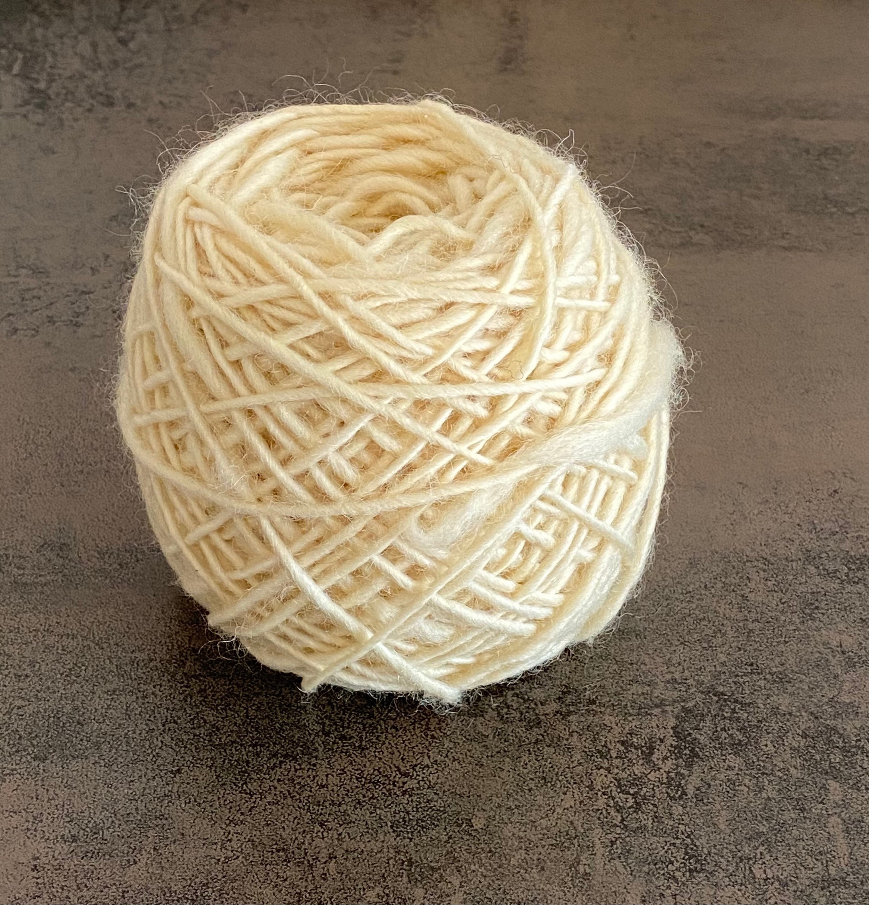 Hand-spun Merino Single Wool, Natural, Undyed, Untreated, Wool From ...