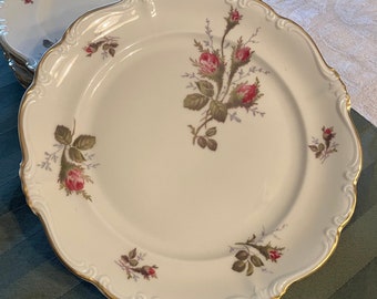 Vintage Rosenthal Germany Moss Rose Pompadour Salad Plates Set of 5