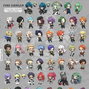 PRE-ORDER Fire Emblem 2" Charms (250+ characters) Three Houses, Awakening, Fates, Sacred Stones, Heroes, SoV, Blazing Sword