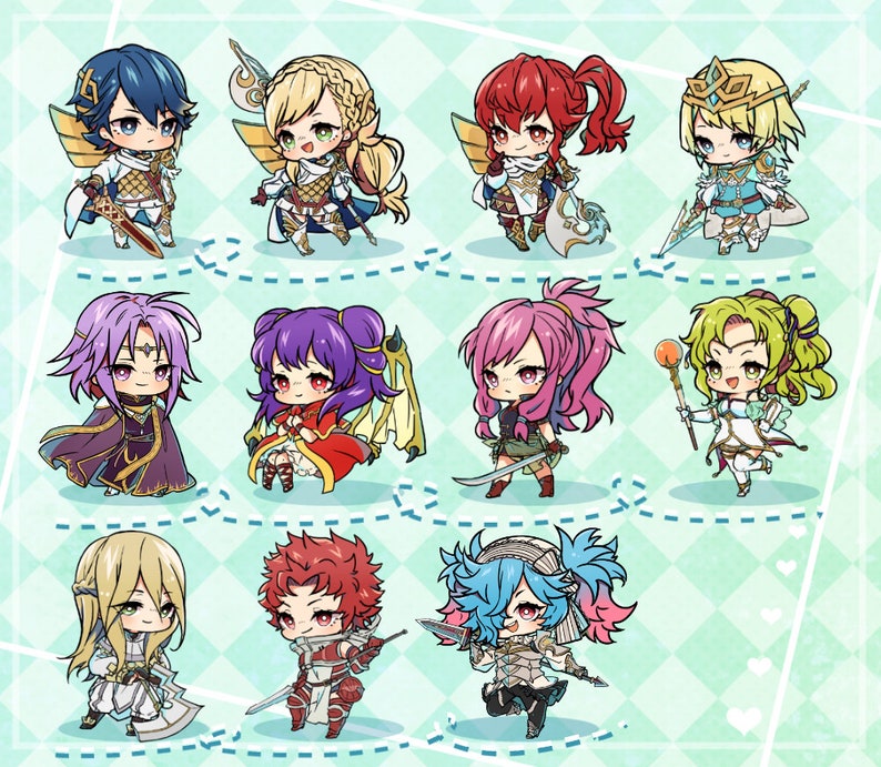 Fire Emblem Stickers Total: 220 Fates, FE7, Three Houses, Awakening, Sacred Stones, Heroes, Engage image 7