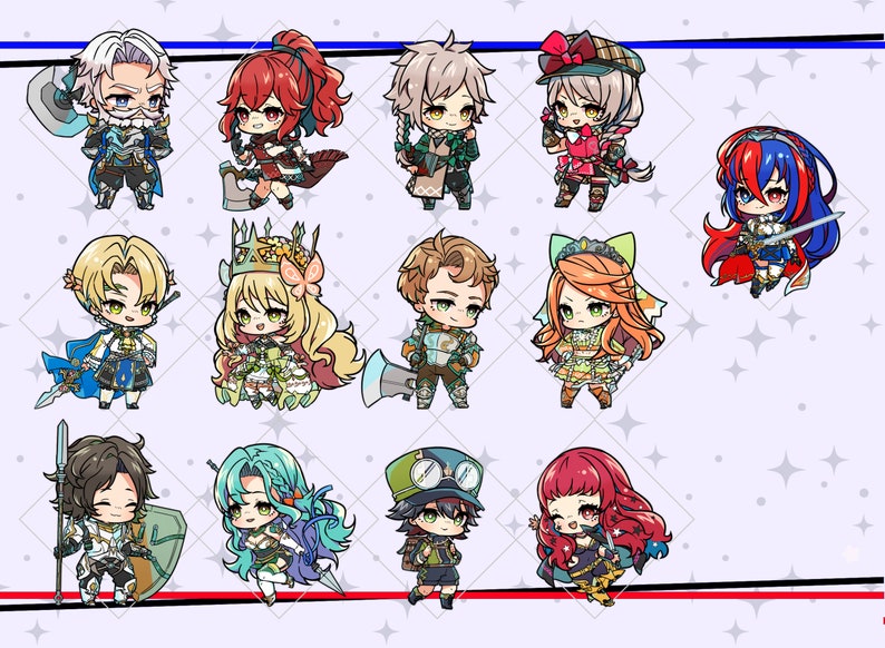 Fire Emblem Stickers Total: 220 Fates, FE7, Three Houses, Awakening, Sacred Stones, Heroes, Engage image 6