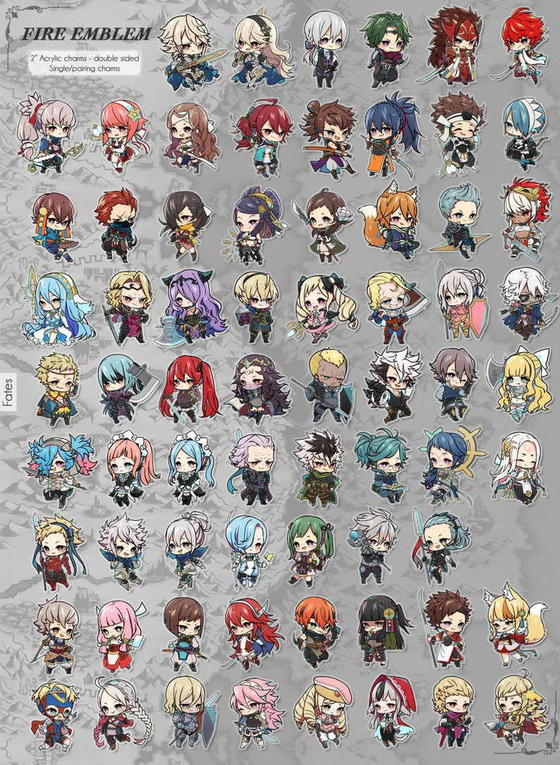 Fire Emblem Stickers Total: 220 Fates, FE7, Three Houses, Awakening, Sacred Stones, Heroes, Engage image 5