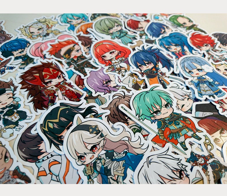 Fire Emblem Stickers Total: 220 Fates, FE7, Three Houses, Awakening, Sacred Stones, Heroes, Engage image 2