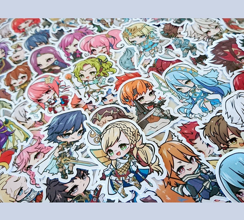 Fire Emblem Stickers Total: 220 Fates, FE7, Three Houses, Awakening, Sacred Stones, Heroes, Engage image 1