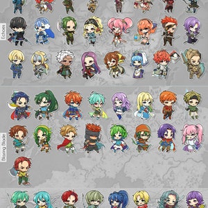 Fire Emblem Stickers Total: 220 Fates, FE7, Three Houses, Awakening, Sacred Stones, Heroes, Engage image 3