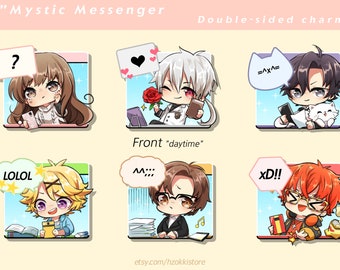 Mystic Messenger 2" Charms -Day/Nighttime- Double-sided [Preorder]