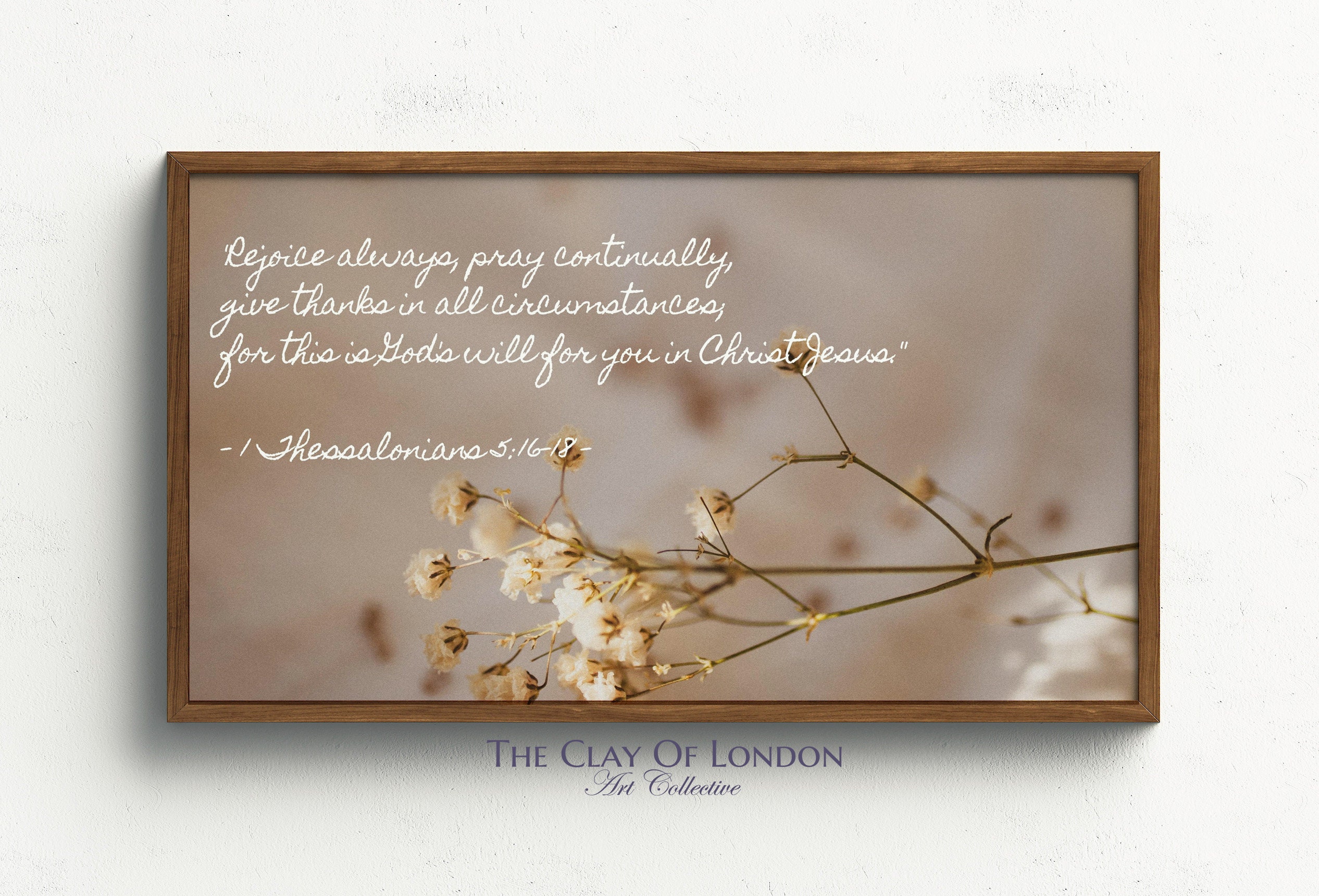 Wood Engraved Bookmark - Joy 1 Thessalonians 5:16-18 – Seeds Bible Designs