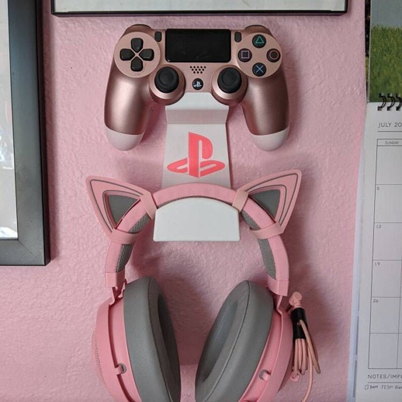 PS4 Controller & Headset Wall Mount Hang your Playstation 4 | Etsy