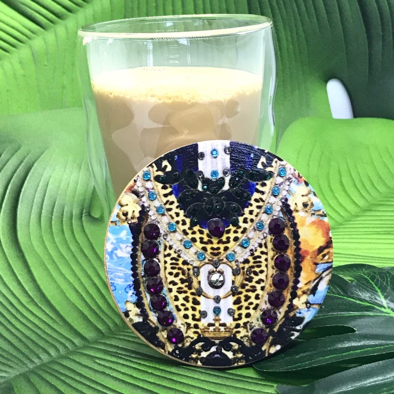 Glass Travel Coffee Cup With Decorated Jewelled Lid Eco Etsy