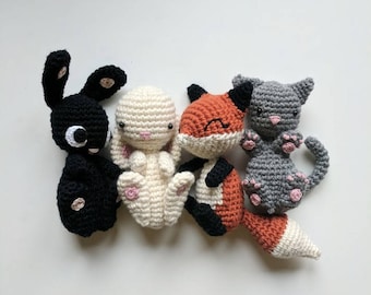 Pack of 5 crochet patterns amigurumi babies