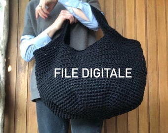 PATTERN IN ITALIAN Bordighera crochet bag