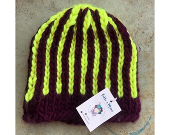 Super hot fluorescent hat (&burgundy)