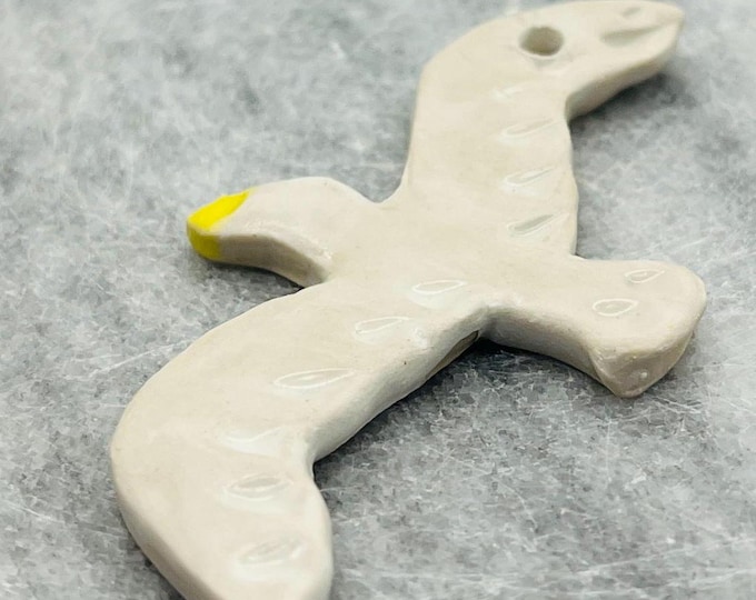 Handmade Ceramic Seagull Ornament: Sussex Pottery Decoration