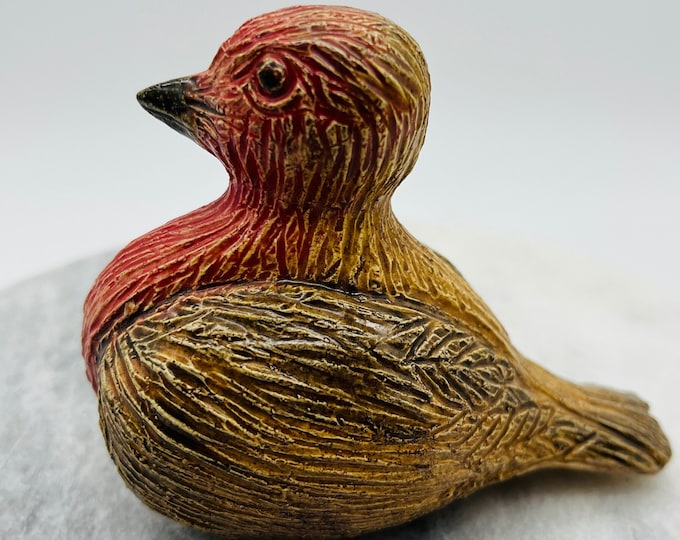 Pottery Robin called Roxie, Ceramic Wildlife, Clay, Garden Bird, Love Birds, Nature, Wildlife, Handmade Home Decor, Xmas, Christmas Ornament