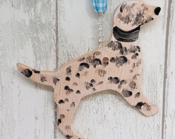 Handmade Pottery Dog Ornament, Ceramic Dalmatian, White and Black Dogs, Love Dogs, Pet Pooch, Pottery Woof, Clay Home Decoration, Hounds.