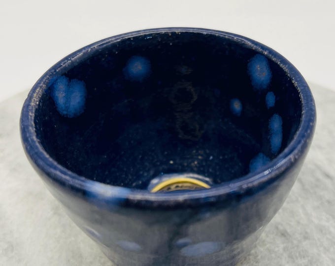 Handmade Blue Pottery Ring Bowl, Sussex Ceramics