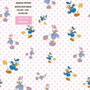 Mickey And Friends Cute Seamless Pattern, Mouse Digital Seamless Pattern, Cute Seamless, Children Seamless, Baby Seamless Pattern
