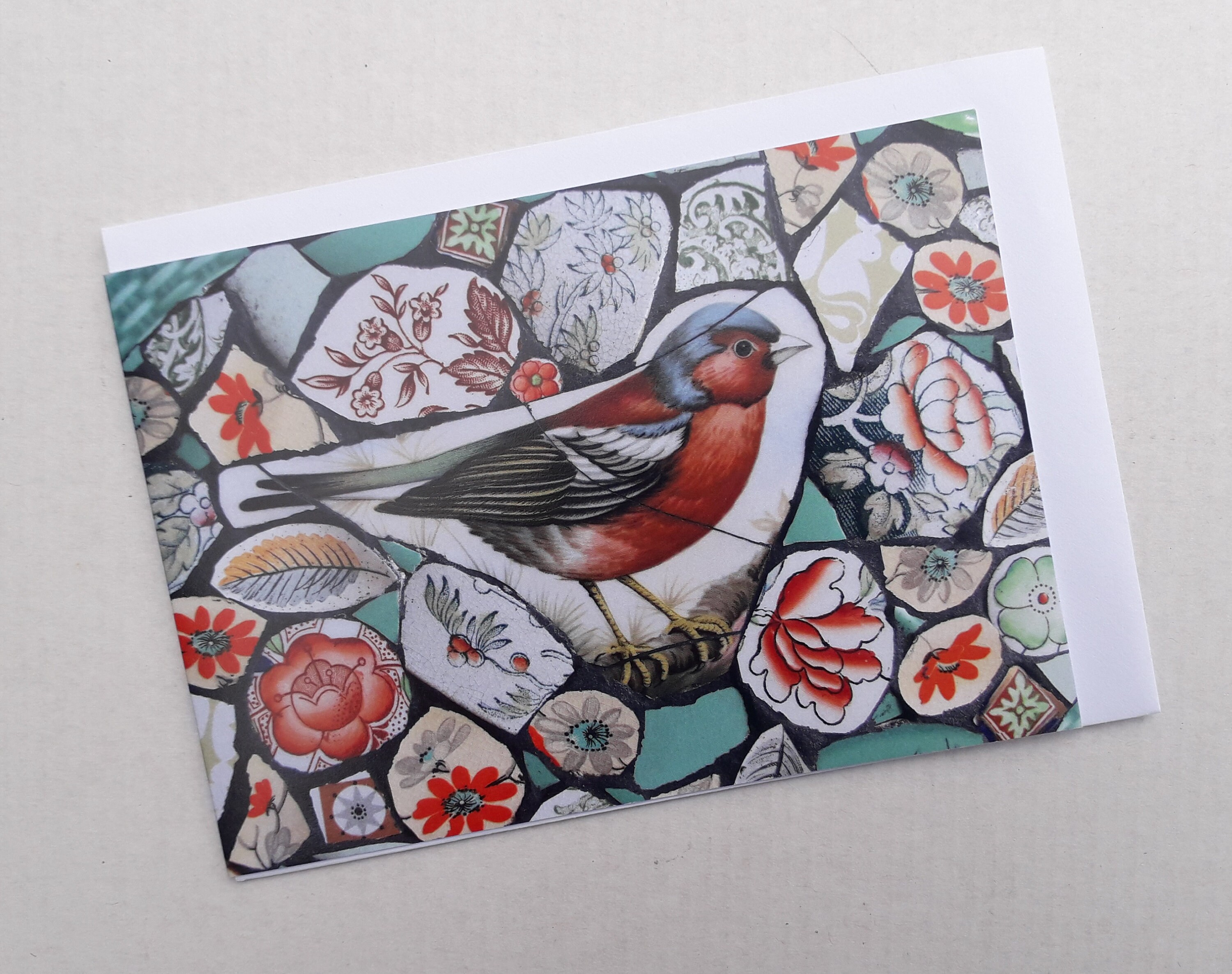 Set of Four Bird Mosaic Greetings Cards Etsy