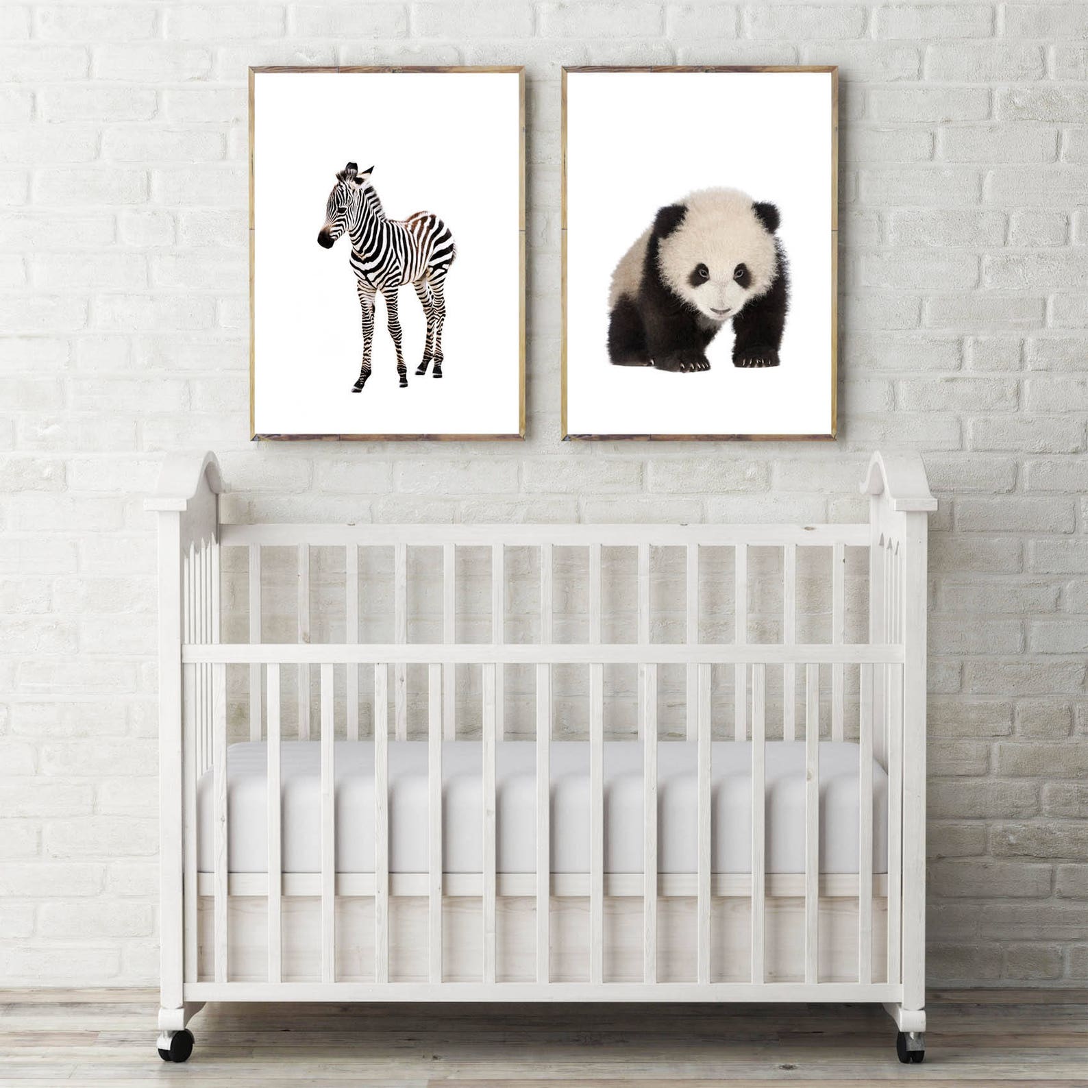 Cute Baby Animal Printable Nursery Wall Art Babyshower Panda Print New