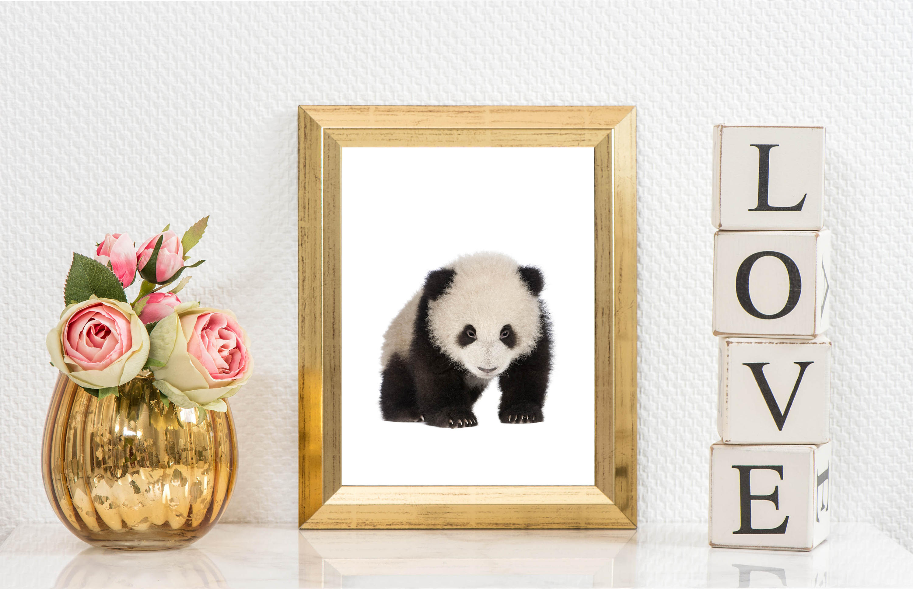 Cute Baby Animal Printable Nursery Wall Art Babyshower Panda Print New ...