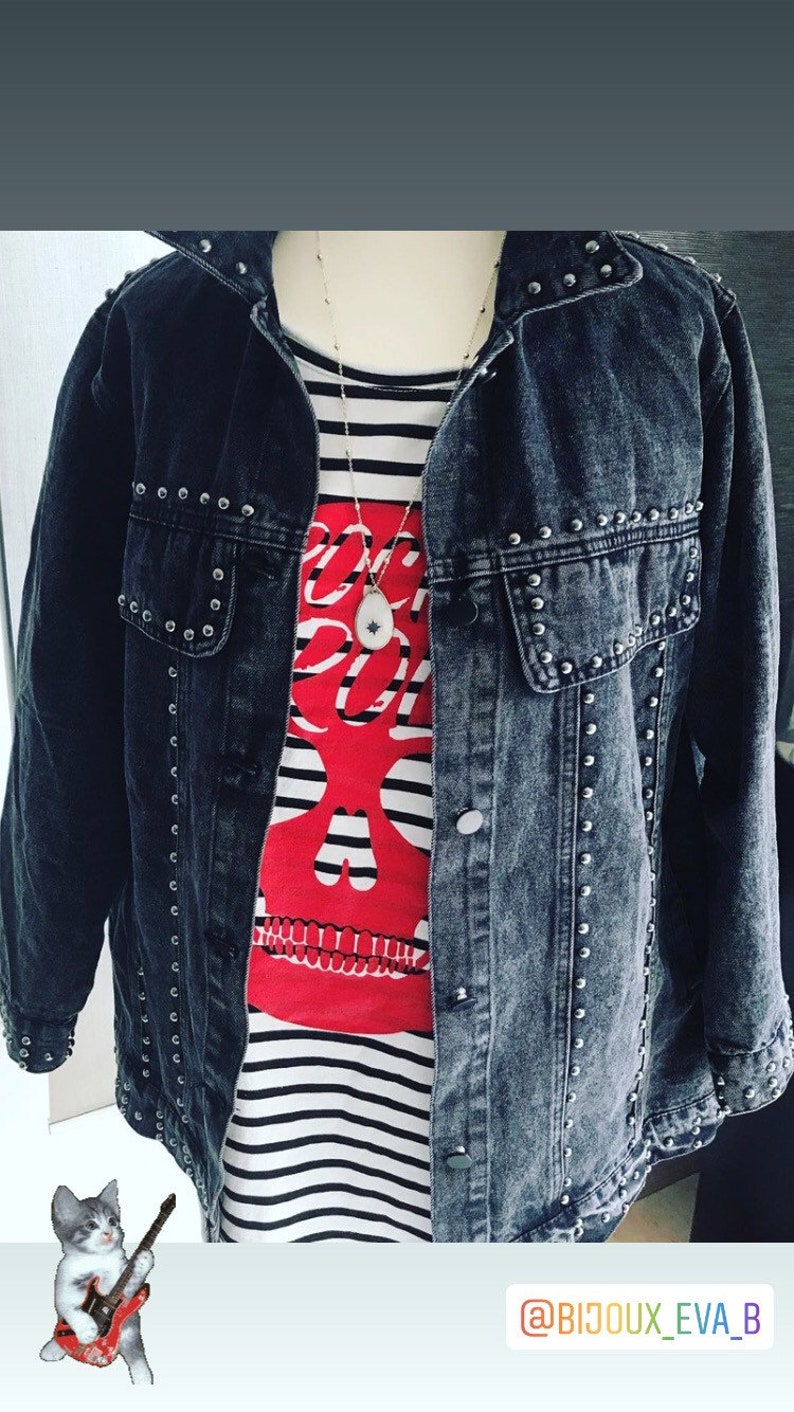 Baya TU grey studded jacket