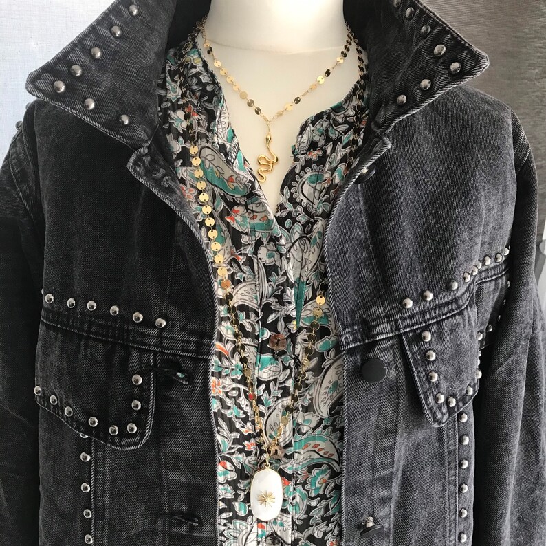 Baya TU grey studded jacket