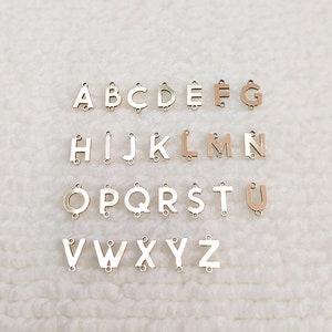 ANCADN 1000pcs Letter Beads Color Gold Round Letter Beads Alphabet AZ Round  Beads for DIY Jewelry Making (Color/Gold)