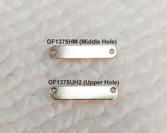 GF1375HM / GF1375UH2 16x3.2mm Bar Blanks With 2 Holes Gold Filled(14KGF) Connector For Bracelet Necklace Jewelry Findings