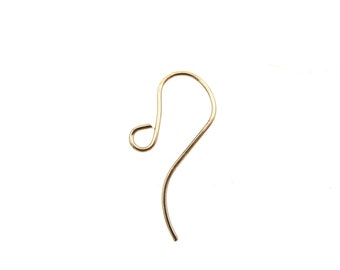 GF6381 Gold Filled (14KGF) French Ear wire 22ga 10 x20MM For Earring Components Hooks Making Findings Jewelry DIY Accessories