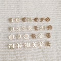 Old England Block Letter (A-Z) Connector Charm with 2 rings 7mm • Gold Filled (14KGF) Jewelry Findings Wholesale • ALPHABET • GFBLOLDR2 product logo