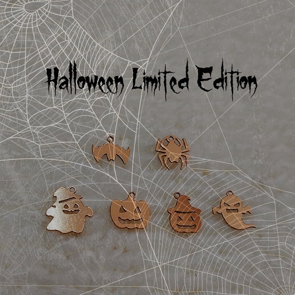 Halloween Limited Edition Gold Filled (14KGF) Special Collection Charms 24ga For Bracelet Necklace Making Jewelry DIY Accessories Findings