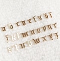 GFOLDUR2 Gold Filled (14KGF) Gothic Old England Letter Charm With 2 Upper Rings DIY Jewelry Handmade Accessories Personalized ALPHABET product logo
