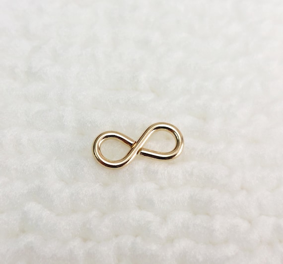 GFW8 Gold Filled (14KGF) 13 X 5.9mm Infinity Ring Eye Clasps for