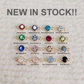 GF4BZ15R2CZ 94BZ15R2CZ 4mm Connector With Cubic Zirconia Gold Filled (14KGF) Birth Stone Bezel Jewelry Findings product logo