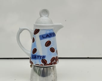 CONTENITORE IN LAMIERA Bianca Lattine Di Latta Con Coperchio Lattina