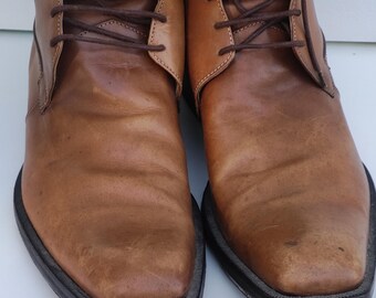Vero Cuoio Ankle Boots Men Italian Leather Shoes EU -44, US 
