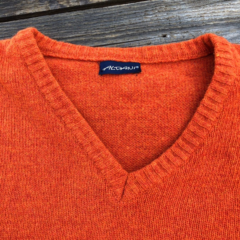 burnt orange sweater for men