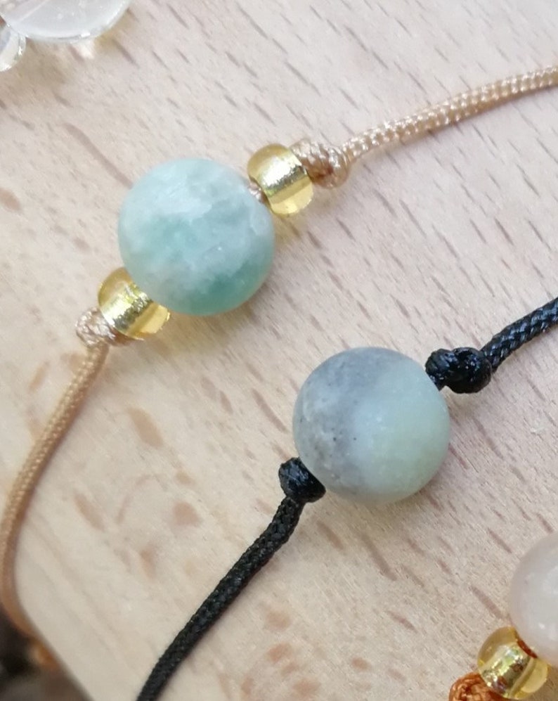 Armband med halvädelstenar Amazonite