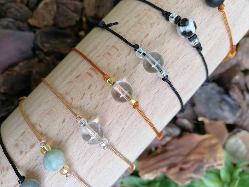 Armband med halvädelstenar Cristal de roche