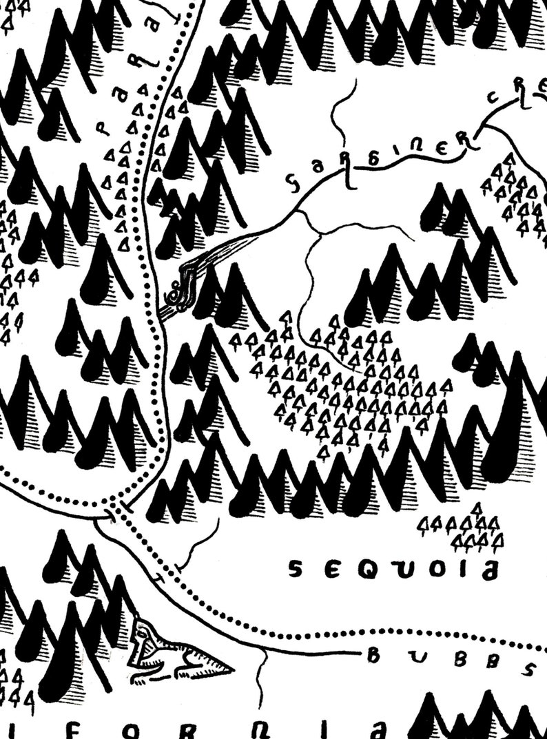 Rae Loop Map RAE LAKES LOOP Map Print | Trail Map | Minimalist Map Art | Wall Art ...