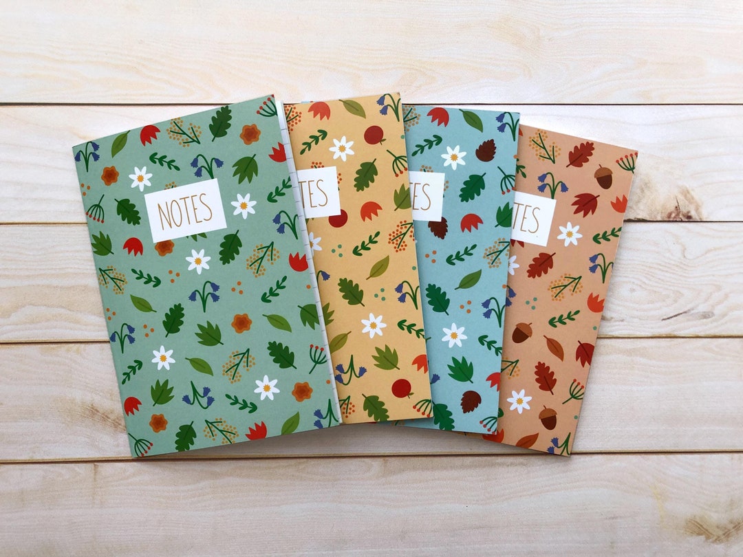 A6 NOTEBOOK notes Floral Patterns notebook, Gratitude Notebook, School ...