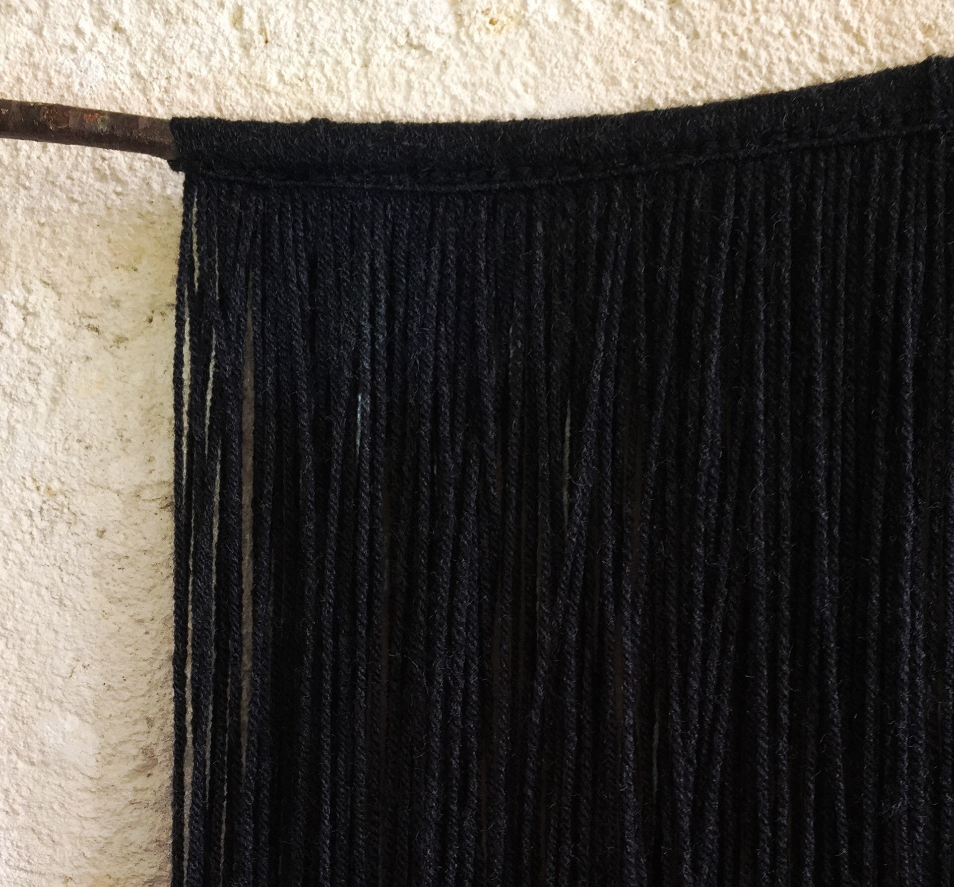 Décoration Murale Bohème Type Macramé Noire