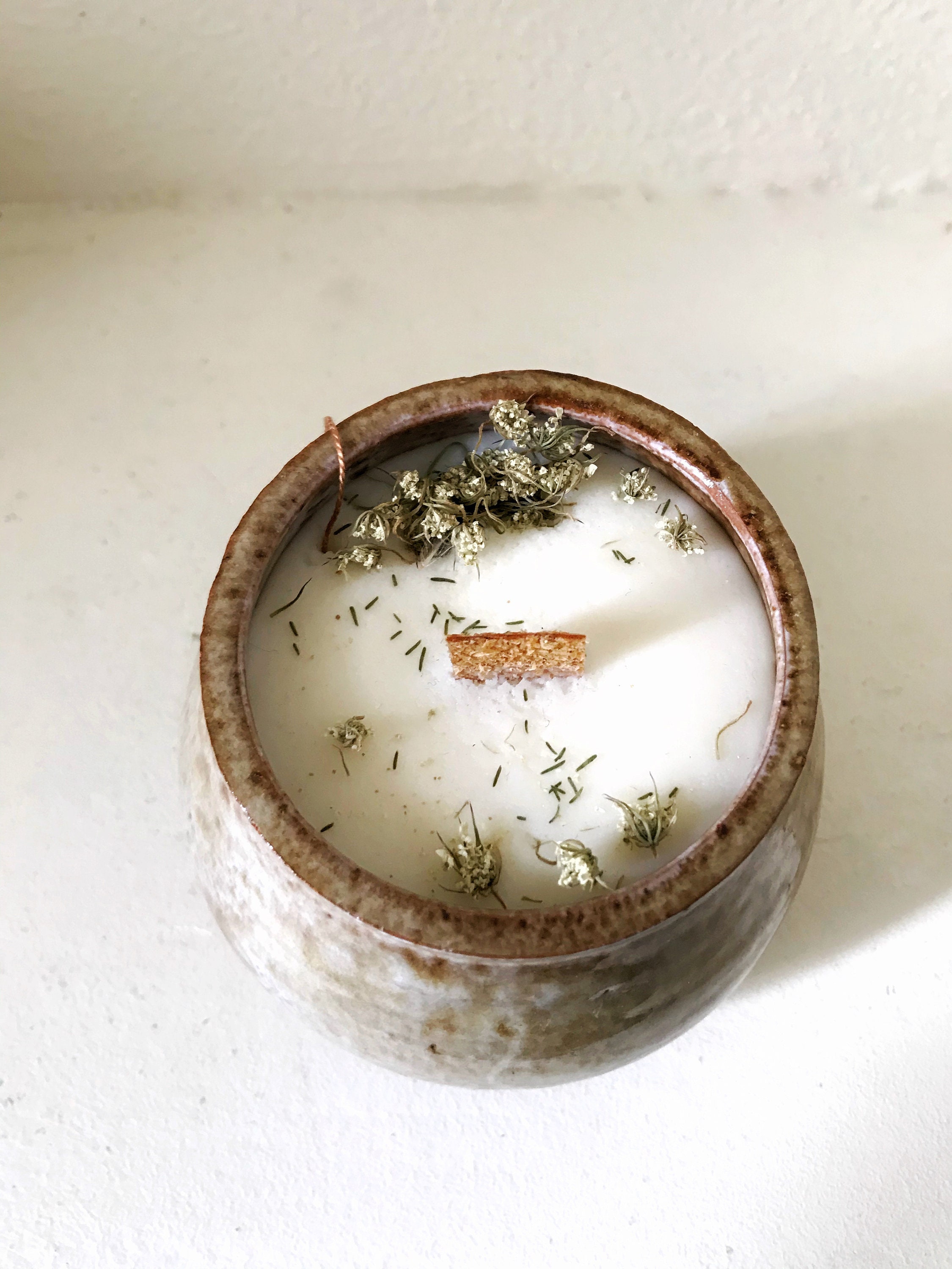 Bougie Parfumée Fleurs de Carottes & Céramique