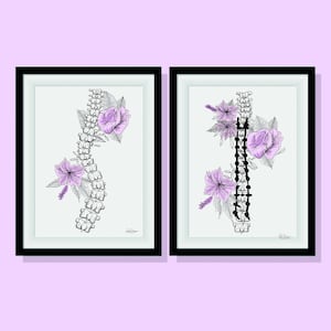 A4 Custom Pre e Post Surgery Artwork con decorazione floreale - Inviato via Posta