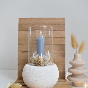 SILIKONFORM - Windlicht Sockel Rauhputz RUND - Gussform- Mold -  Gießform - DIY - Form gießen -