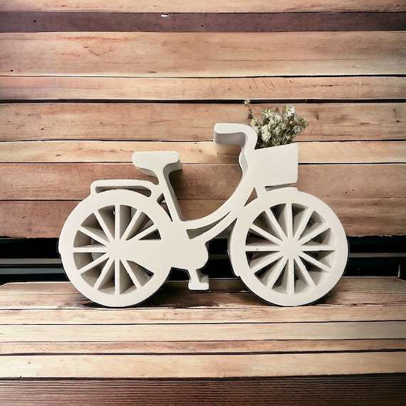 SILICONE MOLD - Bicycle with basket for flowers - Bike - Flower mold - Molds