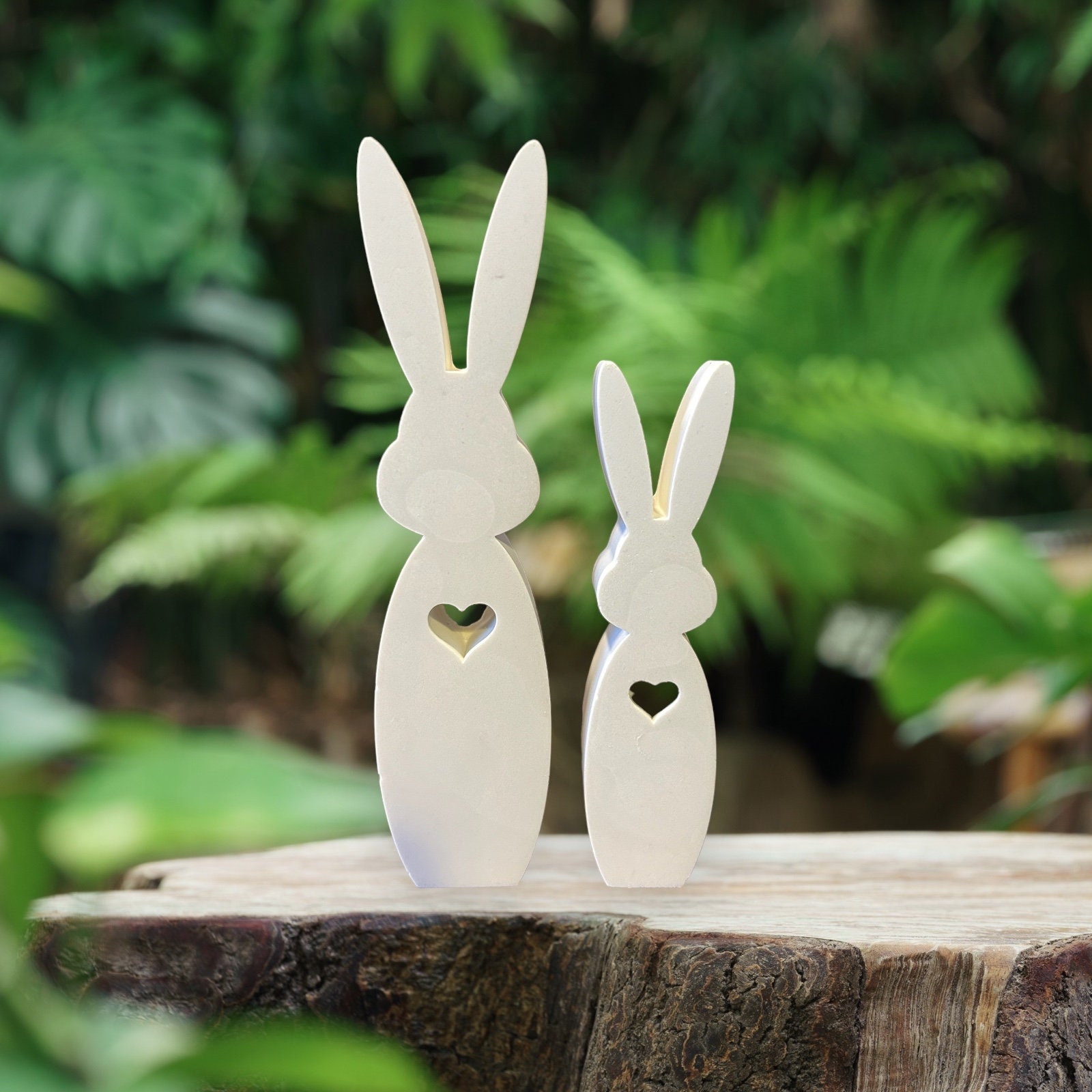 4 Stück Osterhase Silikonformen – 3D Hasen Gießform Für Kerzen, Gips & DIY Basteln